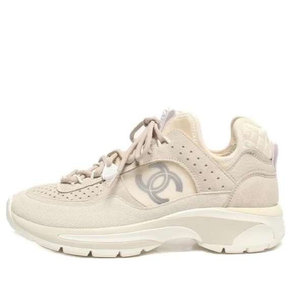 CHANEL Lifestyle Shoes Women's Low-top Gray - Picture 3 of 11